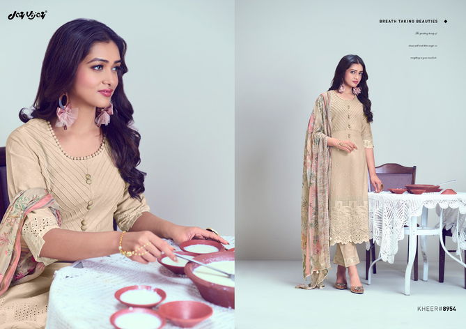 Kheer By Jayvijay Pure Cotton Embroidery Dress Material Wholesale Market In Surat